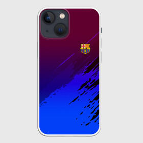 Чехол для iPhone 13 mini с принтом FC Barcelona SPORT в Кировске,  |  | football | soccer | разноцветный