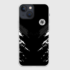 Чехол для iPhone 13 mini с принтом LEICESTER CITY 2018 SPORT в Кировске,  |  | football | soccer | черно белый