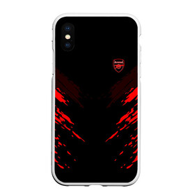 Чехол для iPhone XS Max матовый с принтом ARSENAL 2018 SPORT в Кировске, Силикон | Область печати: задняя сторона чехла, без боковых панелей | football | soccer | арсенал