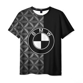 Мужская футболка 3D с принтом BMW motorsport в Кировске, 100% полиэфир | прямой крой, круглый вырез горловины, длина до линии бедер | auto | automobile | bmw | car | автомобиль | бмв