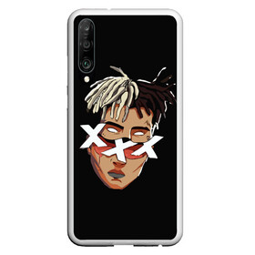 Чехол для Honor P30 с принтом XXXtentacion в Кировске, Силикон | Область печати: задняя сторона чехла, без боковых панелей | anime | at  me | freex | look | revenge | tentacion | xxx | xxxtentacion | аниме | джасей | дуэйн | икс | нарисованный | онфрой | рисунок | тейте | тент | тентаньсьен | тентасьён | тентасьон | тентейшен | тентейшн | триисковый