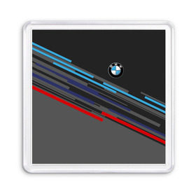 Магнит 55*55 с принтом BMW BRAND COLOR в Кировске, Пластик | Размер: 65*65 мм; Размер печати: 55*55 мм | bmw | бмв | марка | машины