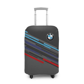 Чехол для чемодана 3D с принтом BMW BRAND COLOR в Кировске, 86% полиэфир, 14% спандекс | двустороннее нанесение принта, прорези для ручек и колес | bmw | бмв | марка | машины