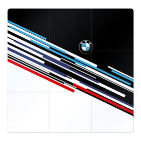 Магнитный плакат 3Х3 с принтом BMW BRAND COLOR в Кировске, Полимерный материал с магнитным слоем | 9 деталей размером 9*9 см | bmw | бмв | марка | машины