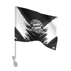 Флаг для автомобиля с принтом BAYERN MUNCHEN SPORT в Кировске, 100% полиэстер | Размер: 30*21 см | football | soccer | байерн