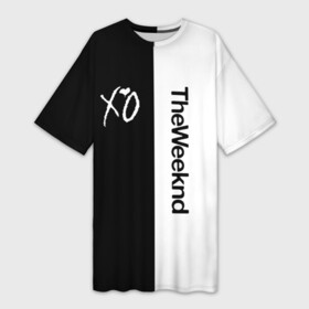 Платье-футболка 3D с принтом The Weeknd в Кировске,  |  | pbrb | pop | rb | the weeknd | trilogy | weeknd | xo | викенд | викнд | икс | иксо | макконен | музыкант | о | рнб | тесфайе | уикенд | уикнд | хип хоп | хипхоп | хо | эйбел | эр эн би