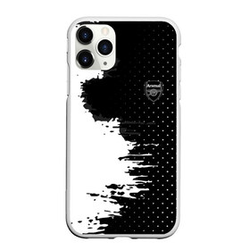 Чехол для iPhone 11 Pro матовый с принтом Arsenal uniform black 2018 в Кировске, Силикон |  | football | soccer | арсенал