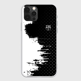 Чехол для iPhone 12 Pro Max с принтом Barcelona uniform black 2018 в Кировске, Силикон |  | football | soccer | барселона