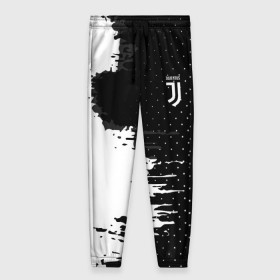 Женские брюки 3D с принтом Juventus uniform black 2018 в Кировске, полиэстер 100% | прямой крой, два кармана без застежек по бокам, с мягкой трикотажной резинкой на поясе и по низу штанин. В поясе для дополнительного комфорта — широкие завязки | football | soccer | ювентус