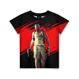 Детская футболка 3D с принтом Max Payne в Кировске, 100% гипоаллергенный полиэфир | прямой крой, круглый вырез горловины, длина до линии бедер, чуть спущенное плечо, ткань немного тянется | game | gta | max | payne | rockstar | игра | макс | пэйн