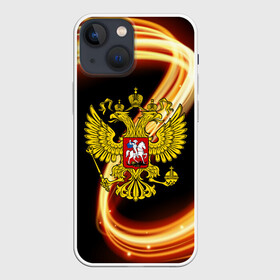 Чехол для iPhone 13 mini с принтом Герб РФ collection line в Кировске,  |  | abstraction | grunge | russia | sport | абстракция | герб | краска | русский | символика рф | спорт | спортивный | триколор | униформа | форма | я русский