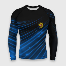 Мужской рашгард 3D с принтом Russia Sport 2018 uniform в Кировске,  |  | abstraction | grunge | russia | sport | абстракция | герб | краска | русский | символика рф | спорт | спортивный | триколор | униформа | форма | я русский