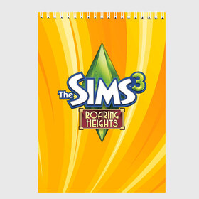 Скетчбук с принтом The Sims в Кировске, 100% бумага
 | 48 листов, плотность листов — 100 г/м2, плотность картонной обложки — 250 г/м2. Листы скреплены сверху удобной пружинной спиралью | игра | онлайн | симс | симулятор