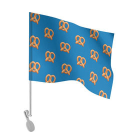 Флаг для автомобиля с принтом Crazy Ex Крендельки в Кировске, 100% полиэстер | Размер: 30*21 см | Тематика изображения на принте: еда | крендельки | чокнутая бывшая