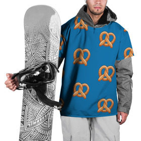 Накидка на куртку 3D с принтом Crazy Ex Крендельки в Кировске, 100% полиэстер |  | Тематика изображения на принте: еда | крендельки | чокнутая бывшая