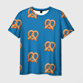 Мужская футболка 3D с принтом Crazy Ex Крендельки в Кировске, 100% полиэфир | прямой крой, круглый вырез горловины, длина до линии бедер | Тематика изображения на принте: еда | крендельки | чокнутая бывшая