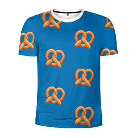 Мужская футболка 3D спортивная с принтом Crazy Ex Крендельки в Кировске, 100% полиэстер с улучшенными характеристиками | приталенный силуэт, круглая горловина, широкие плечи, сужается к линии бедра | еда | крендельки | чокнутая бывшая