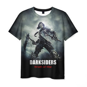 Мужская футболка 3D с принтом Darksiders: Wrath of War в Кировске, 100% полиэфир | прямой крой, круглый вырез горловины, длина до линии бедер | 