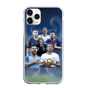 Чехол для iPhone 11 Pro матовый с принтом Звезды футбола в Кировске, Силикон |  | champions | league | mbappe | messi | neymar | ronaldo | кейн | лига | месси | неймар | ронаодо | чемпионов