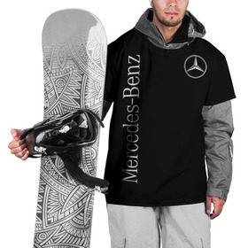 Накидка на куртку 3D с принтом Mercedes-Benz в Кировске, 100% полиэстер |  | Тематика изображения на принте: benz | mercedes | mercedes benz | бенц | мерс | мерседес