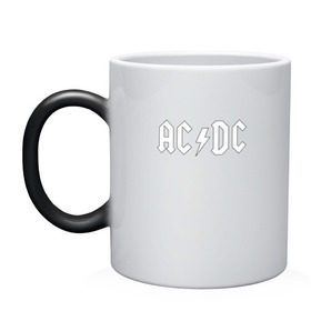 Кружка хамелеон с принтом AC/DC в Кировске, керамика | меняет цвет при нагревании, емкость 330 мл | ac dc | acdc | high voltage | ангус | металл | рок | фсвс | эй си ди си | эйсидиси | янг