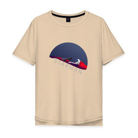 Мужская футболка хлопок Oversize с принтом starman в Кировске, 100% хлопок | свободный крой, круглый ворот, “спинка” длиннее передней части | spacex | tesla | илон маск | маск | спейс икс | тесла