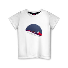Детская футболка хлопок с принтом starman в Кировске, 100% хлопок | круглый вырез горловины, полуприлегающий силуэт, длина до линии бедер | Тематика изображения на принте: spacex | tesla | илон маск | маск | спейс икс | тесла