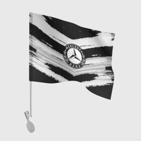Флаг для автомобиля с принтом Mercedes sport abstract 2018 в Кировске, 100% полиэстер | Размер: 30*21 см | Тематика изображения на принте: auto | automobile | car | machine | motor | motor car | sport car | автомашина | легковой автомобиль | мерседес | спортивный автомобиль | тачка