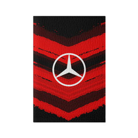 Обложка для паспорта матовая кожа с принтом Mercedes sport abstract 2018 в Кировске, натуральная матовая кожа | размер 19,3 х 13,7 см; прозрачные пластиковые крепления | Тематика изображения на принте: 