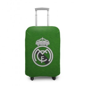 Чехол для чемодана 3D с принтом FC Real Madrid в Кировске, 86% полиэфир, 14% спандекс | двустороннее нанесение принта, прорези для ручек и колес | football | soccer | реал мадрид