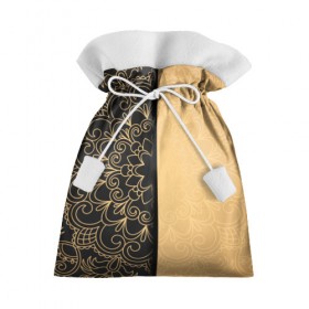 Подарочный 3D мешок с принтом Черное золото в Кировске, 100% полиэстер | Размер: 29*39 см | Тематика изображения на принте: абстракция | узор