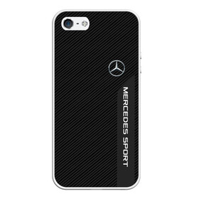 Чехол для iPhone 5/5S матовый с принтом MERCEDES BENZ SPORT в Кировске, Силикон | Область печати: задняя сторона чехла, без боковых панелей | amg | auto | mercedes | авто | автомобиль | автомобильные | бренд | марка | машины | мерседес