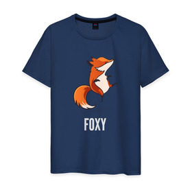 Мужская футболка хлопок с принтом Лиса в Кировске, 100% хлопок | прямой крой, круглый вырез горловины, длина до линии бедер, слегка спущенное плечо. | fox | foxy | лис | лиса | лисица | лисичка | лисы | с лисой | танцующая | фокс