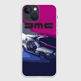 Чехол для iPhone 13 mini с принтом DeLorean в Кировске,  |  | back to the future | dmc | браун | делореан | делориан | дилориан | док | дэлореан | макфлай | марти | машина времени | эммет