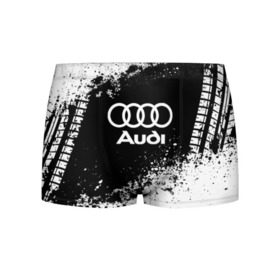 Мужские трусы 3D с принтом Audi abstract sport в Кировске, 50% хлопок, 50% полиэстер | классическая посадка, на поясе мягкая тканевая резинка | ауди | кольца | лого | машина