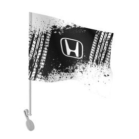 Флаг для автомобиля с принтом Honda abstract sport в Кировске, 100% полиэстер | Размер: 30*21 см | auto | automobile | car | honda | machine | motor | motor car | sport car | автомашина | бренд | легковой автомобиль | марка | спортивный автомобиль | тачка | хонда