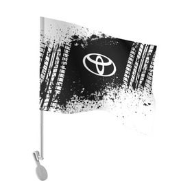 Флаг для автомобиля с принтом Toyota abstract sport в Кировске, 100% полиэстер | Размер: 30*21 см | auto | automobile | car | machine | motor | motor car | sport car | toyota | автомашина | бренд | легковой автомобиль | марка | спортивный автомобиль | тачка