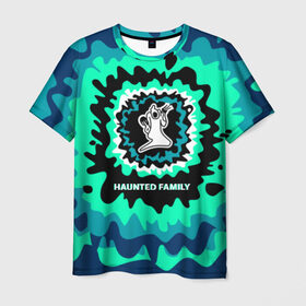 Мужская футболка 3D с принтом Haunted Family в Кировске, 100% полиэфир | прямой крой, круглый вырез горловины, длина до линии бедер | Тематика изображения на принте: 