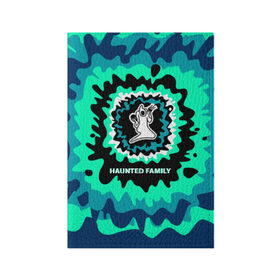 Обложка для паспорта матовая кожа с принтом Haunted Family в Кировске, натуральная матовая кожа | размер 19,3 х 13,7 см; прозрачные пластиковые крепления | Тематика изображения на принте: 