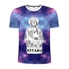 Мужская футболка 3D спортивная с принтом Kizaru в Кировске, 100% полиэстер с улучшенными характеристиками | приталенный силуэт, круглая горловина, широкие плечи, сужается к линии бедра | 