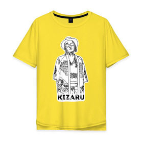 Мужская футболка хлопок Oversize с принтом Kizaru в Кировске, 100% хлопок | свободный крой, круглый ворот, “спинка” длиннее передней части | 