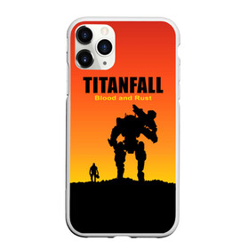 Чехол для iPhone 11 Pro Max матовый с принтом Titanfall 2 в Кировске, Силикон |  | blood and rust | game | воин | закат | игра | кровь и ржавчина | робот