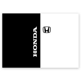 Поздравительная открытка с принтом Honda в Кировске, 100% бумага | плотность бумаги 280 г/м2, матовая, на обратной стороне линовка и место для марки
 | accord | acty | amaze | avancier | br v | brio | city | civic | cr | crider | crosstour | honda | hybrid | motor co | авто | автомобиль | знак | лого | машина | мотор | символ | тачка | хонда | эмблема