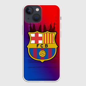 Чехол для iPhone 13 mini с принтом FC Barcelona color sport в Кировске,  |  | football | soccer | барселона