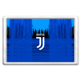 Магнит 45*70 с принтом FC Juventus color abstract в Кировске, Пластик | Размер: 78*52 мм; Размер печати: 70*45 | 