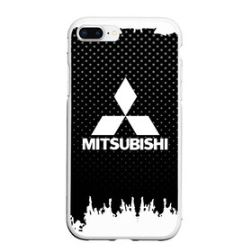 Чехол для iPhone 7Plus/8 Plus матовый с принтом Mitsubishi в Кировске, Силикон | Область печати: задняя сторона чехла, без боковых панелей | Тематика изображения на принте:  машина | марка | митсубиси