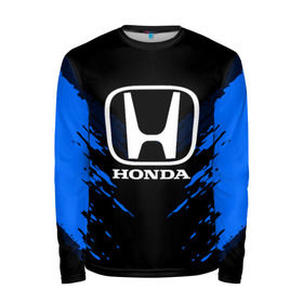 Мужской лонгслив 3D с принтом HONDA SPORT COLLECTION в Кировске, 100% полиэстер | длинные рукава, круглый вырез горловины, полуприлегающий силуэт | Тематика изображения на принте: auto | automobile | car | honda | machine | motor | motor car | sport car | автомашина | бренд | легковой автомобиль | марка | спортивный автомобиль | тачка | хонда