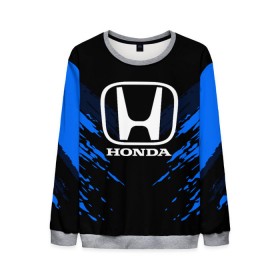 Мужской свитшот 3D с принтом HONDA SPORT COLLECTION в Кировске, 100% полиэстер с мягким внутренним слоем | круглый вырез горловины, мягкая резинка на манжетах и поясе, свободная посадка по фигуре | auto | automobile | car | honda | machine | motor | motor car | sport car | автомашина | бренд | легковой автомобиль | марка | спортивный автомобиль | тачка | хонда