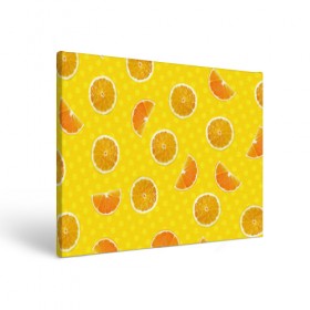 Холст прямоугольный с принтом Апельсиновое настроение в Кировске, 100% ПВХ |  | апельсин