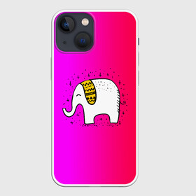 Чехол для iPhone 13 mini с принтом Радужный слоник в Кировске,  |  | детские | животные | слон | слоник | слоны